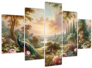 Kép - Pávák a kertben (150x105 cm)