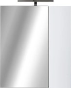 Piramida AKVA 60 R Tükrös fürdőszobai szekrény -2 ajtós kivitel - LED világítással - 60 x 69 x 13 cm