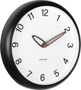 Fekete Kerek Jól Olvasható Falióra Karlsson Bella KA6043BK 30 cm