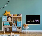 Krétás tábla, fekete felület, nem mágneses, 40x60 cm, fakeret, VICTORIA VISUAL (VVI10)