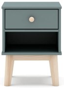 Szürkészöld gyerek éjjeliszekrény Esteban – Marckeric