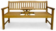 Fa pad asztallal Eva, 150 x 60 x 88 cm