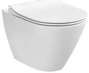 Cersanit K701-104 - Fali WC ülőkével CITY OVAL kerámia/fehér