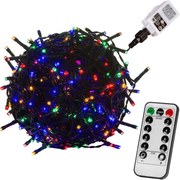 VOLTRONIC® Fényfüzér 10 m 100 LED színes vezérlő