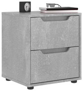 VISNES betonszürke szerelt fa éjjeliszekrény 45x40x50 cm