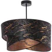 Csillár rúdon 1xE27/60W/230V fekete/réz