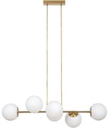 Rabalux 72249 - Csillár zsinóron KIARA 6xE27/35W/230V arany