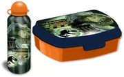 Jurassic World Dominion szendvicsdoboz + alumínium kulacs szett