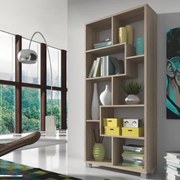 ADEN sonoma tölgy többfunkciós könyvespolc