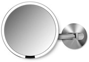 Fali-kozmetikai tükör világítással-nagyítós (ötszörös) ø 20 cm Sensor – simplehuman