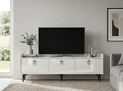 TV állvány PIENA 160 cm, fehér