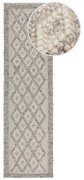 Szürke kézi szövésű gyapjúkeverék futószőnyeg 60x230 cm Minerals Diamond – Flair Rugs