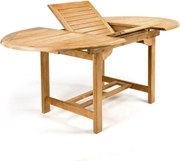 DIVERO Kerti asztal széthúzható 120-170 cm tíkfa