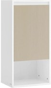 Fürdőszobai szekrény, falra szerelhető fürdőszobai tároló szekrény, fehér-bézs