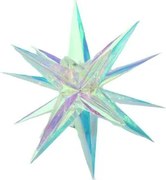 LED karácsonyi csillag 40 cm 40 színes égő 3D dekoráció