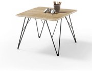 CASABLANCA dohányzó asztal olajozott csomós tölgyfa - 60x60cm