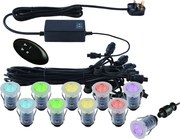 Endon IKONPRO 59136 Kerti lámpa 10x0.75W/SMD 5050 RGB IP67