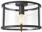 Endon 101540 - Mennyezeti lámpa HOPTON 1xE27/10W/230V fekete