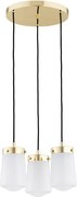 Argon 6164 - Csillár zsinóron PASADENA 3xE27/15W/230V arany/fehér