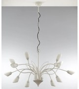 Jupiter 2062 - Láncos csillár GLORIOSA 15xG9/14W/230V krémszínű