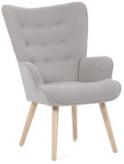 Bouclé GREY2 fotel, szürke