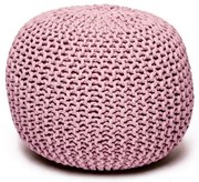 Rózsaszín kötött puff Jagger – Bonami Essentials