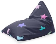 Triangl babzsák csillagok kéken, színes