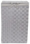 Laundry Basket Linen szürke, fedeles szennyeskosár, magasság 60 cm - Compactor