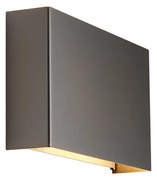 Modern fali lámpa gunmetal színben, 2-lámpás - Otan