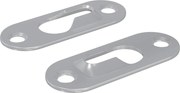 vidaXL Kulcslyuk Akasztó 2 pcs Ezüst 45 x 16 x 3.5 mm Vas