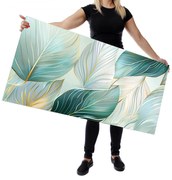 Wallplex konyhahátfal Pastel Leaves (Méret: 60x120)