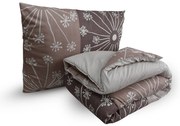 Set celoroční přikrývky 140x200 cm z dutého vlákna s polštářem 70x90 cm POLARIA