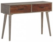 szürke tömör nyers mangófa tálalóasztal 110 x 35 x 75 cm