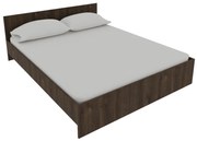 Pietro II NEW Kétszemélyes ágykeret 160x200, ágyráccsal bronz-tölgy