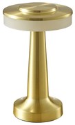 Lámpa Asztali Monum, 3W, 200lm, DC 5V, 1A,3000 K, 3 fokozatú fényerő, akkumulátor 1800 mAh, arany