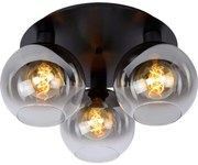 Lucide 74114/03/30 - Mennyezeti lámpa MARIUS 3xE27/40W/230V fekete