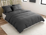 Pamut ágynemű LUX sötétszürke hotel zsebbel Ágyneműhuzat mérete: 70 x 90 cm | 140 x 200 cm