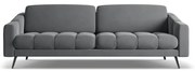 Szürke bársony kanapé 238 cm Nalu – Makamii