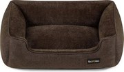 Kutyaágy, kivehető huzattal, L-es méret, barna | FEANDREA