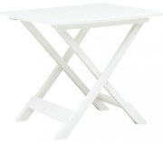 fehér műanyag összecsukható kerti asztal 79 x 72 x 70 cm