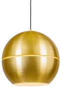 Retro függesztett lámpa arany 40 cm - Szelet