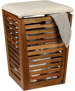 Wenko Acacia szennyes kosár ülőkével Fondi 55 l