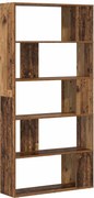 vidaXL Könyvespolc Öreg fa 80 x 24 x 159 cm Faanyag