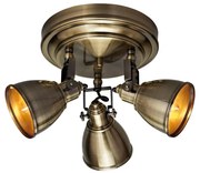 Markslöjd 104050 - Spotlámpa FJÄLLBACKA 3xE14/40W/230V sárgaréz