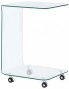 edzett üveg dohányzóasztal 45x40x63 cm