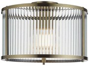 Endon 106265 - Mennyezeti lámpa RIDGETON 1xE27/10W/230V sárgaréz