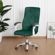 Forgószék Huzat (S-es, bársonyos, 1 részes, rugalmas, mosható, sötétzöld)