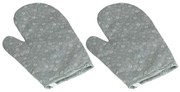 Bellatex rügyező virág edényfogó szürke, 28 x 18 cm, 2 db