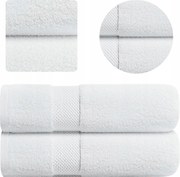 Fürdőlepedő fehér 50x100 pamut 100% 500g nedvszívó vastag szállodai Spa