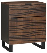 Éjjeli szekrény 50x33x60 cm Tömör fa Tölgy